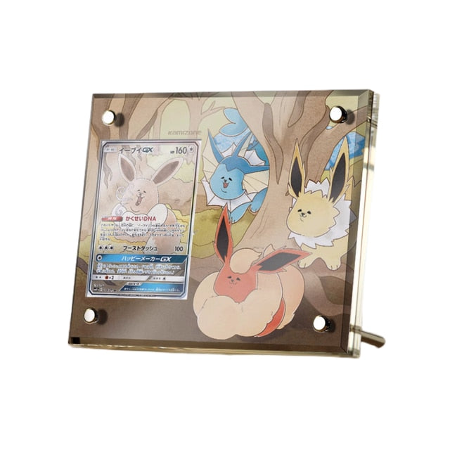 Supporto per esposizione in mattoncini per carte anime Pokémon PTCG