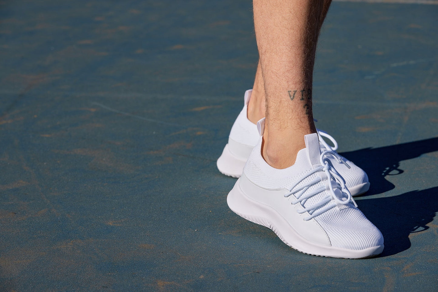 CALTO - Q131 - 6 cm più alto (bianco sporco/suola bianca) - Sneakers ultraleggere
