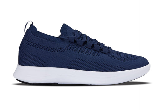CALTO - QA063 - 6 cm più alto (suola blu scuro/bianca) - Sneakers in maglia leggere