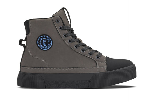 CALTO - S3423 - 6,1 cm Più Alto (Grigio) - Sneakers Stivaletto Alte con Punta a Calotta e Zip