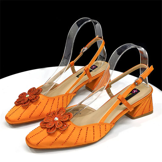 Completo Scarpe col Tacco e Pochette Eleganti da Donna Moda Italiana EDS317