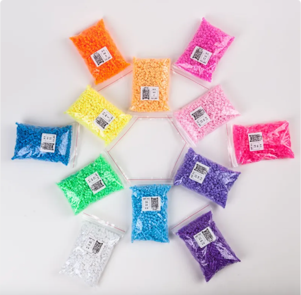 Set di perline da stiro da 5 mm di Pinpindoudou, giocattolo educativo alla rinfusa