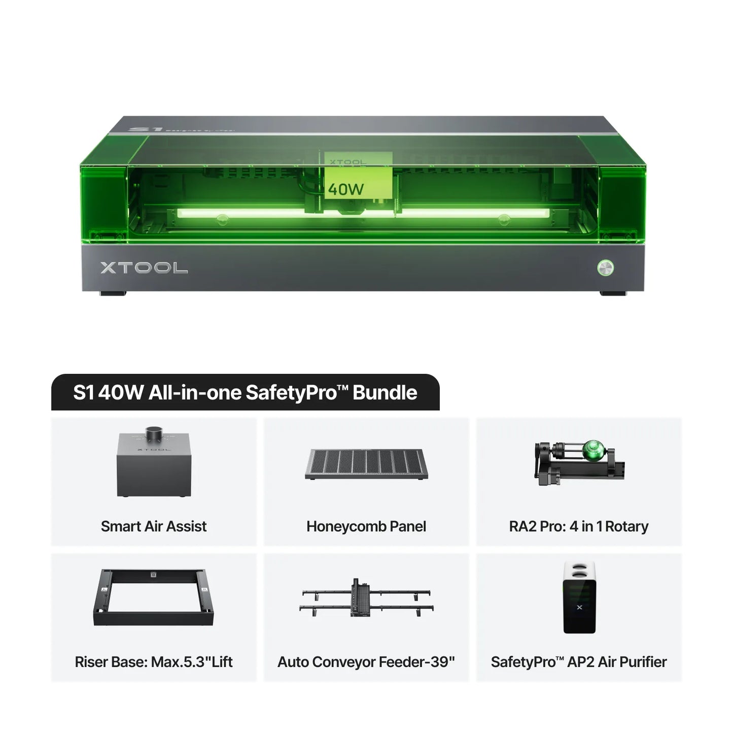 xTool S1 Taglierina laser a diodi racchiusa
