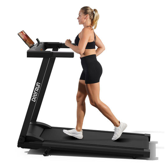 Tapis Roulant Intelligente Pieghevole DeerRun A1 Pro Move+ Completamente Nuovo 2026 con Inclinazione 6% & NFC | 159 kg, 16 km/h, Nero