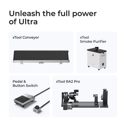Incisore laser doppio a fibra e a diodo xTool F1 Ultra da 20W