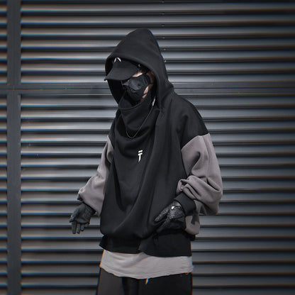 Sweat à capuche noir HiH51 T-Tech