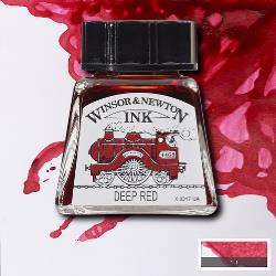 Winsor & Newton Inchiostro da Disegno---Rosso Scuro