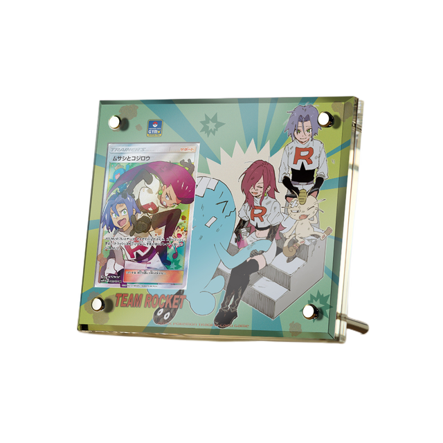 Supporto per esposizione in mattoncini per carte anime Pokémon PTCG