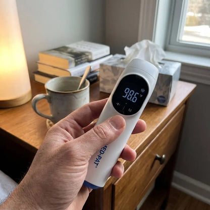 Med-Pat TH-1 Termometro Digitale a Infrarossi – 4-in-1 Orecchio e Fronte | Approvato dalla FDA