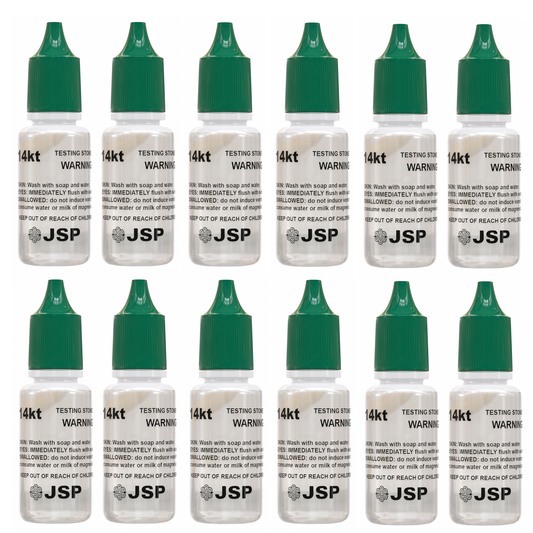 36 Bottles of JSP 14K & 36 Bottles of JSP 18K Gold Metal Test Acid Karat Testing Solution Jewelry Tester Metals Kit