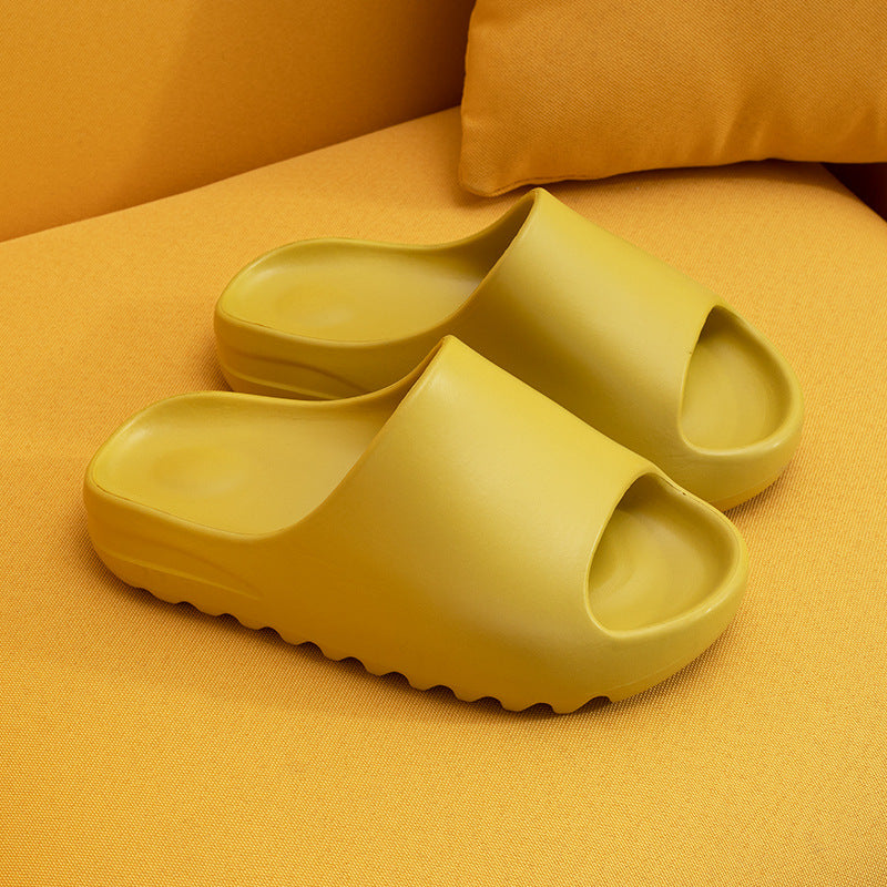 Unisex EVA Thick-Sole Couple Slippers | Non-Slip Open-Toe Platform Slides
