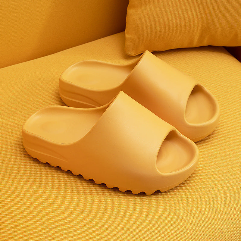 Unisex EVA Thick-Sole Couple Slippers | Non-Slip Open-Toe Platform Slides