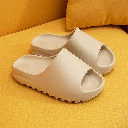 Unisex EVA Thick-Sole Couple Slippers | Non-Slip Open-Toe Platform Slides