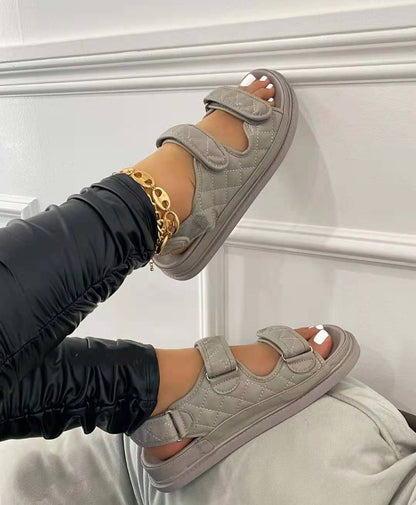 Women's Velcro Platform Sandals | Breathable Open-Toe Beach Sandals