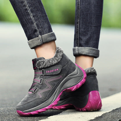 Women's Waterproof Hiking Boots | Real Leather Non-Slip Outdoor Trekking Sneakers