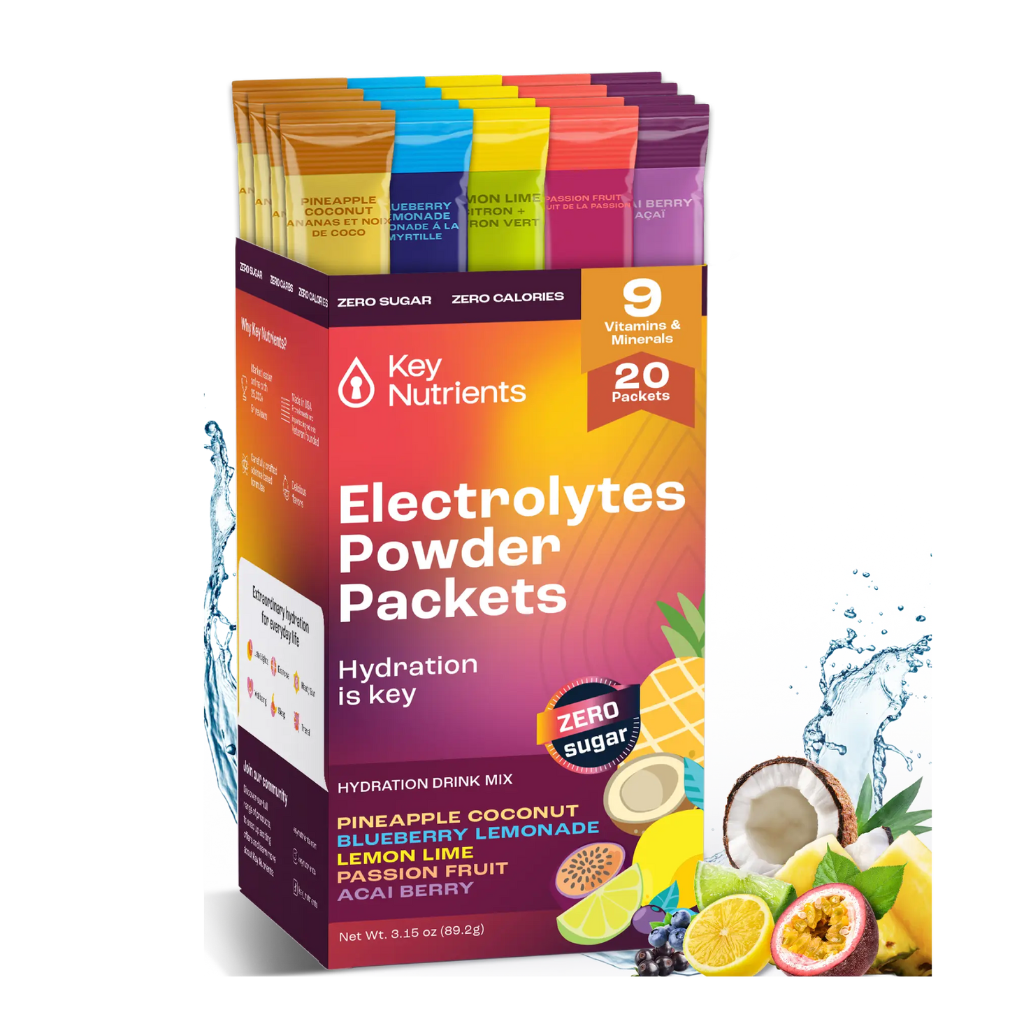 Sachets de poudre Electrolyte Recovery Plus (format voyage)