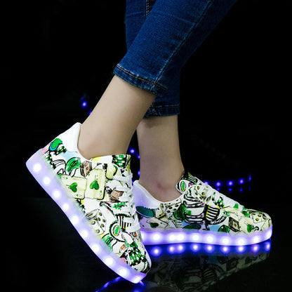 Unisex Fluorescent Lace-Up Sneakers | Breathable Candy Color Sports Shoes