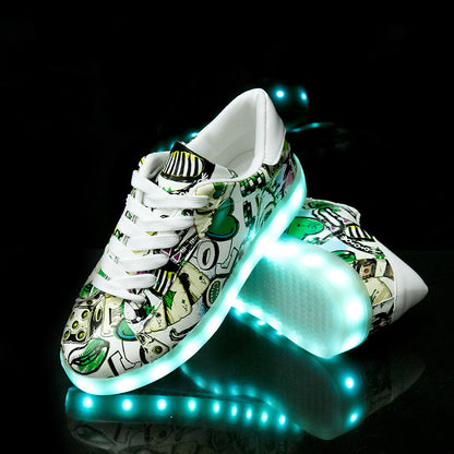 Unisex Fluorescent Lace-Up Sneakers | Breathable Candy Color Sports Shoes