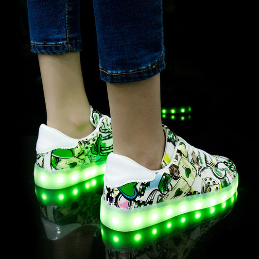 Scarpe da ginnastica unisex allacciate fluorescenti | Scarpe sportive traspiranti color caramella