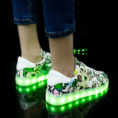 Unisex Fluorescent Lace-Up Sneakers | Breathable Candy Color Sports Shoes