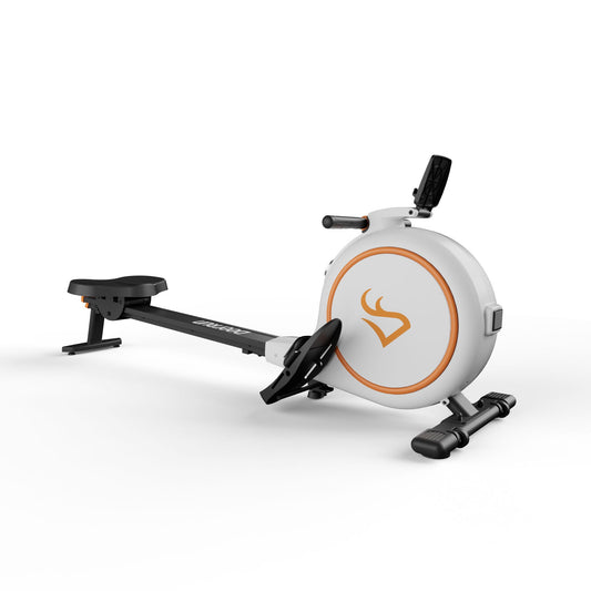 Vogatore intelligente DeerRun RW600 con resistenza magnetica regolabile a 32 livelli, binario scorrevole lungo e app PitPat