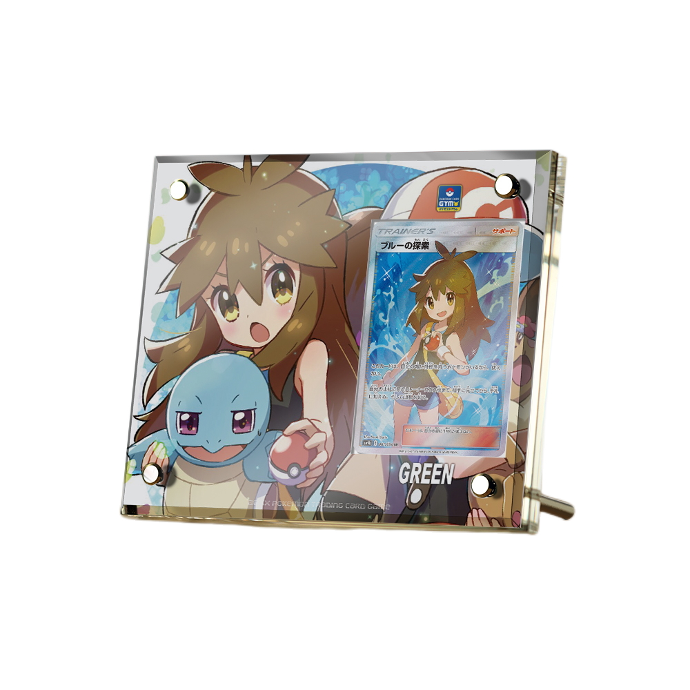 Supporto per esposizione in mattoncini per carte anime Pokémon PTCG