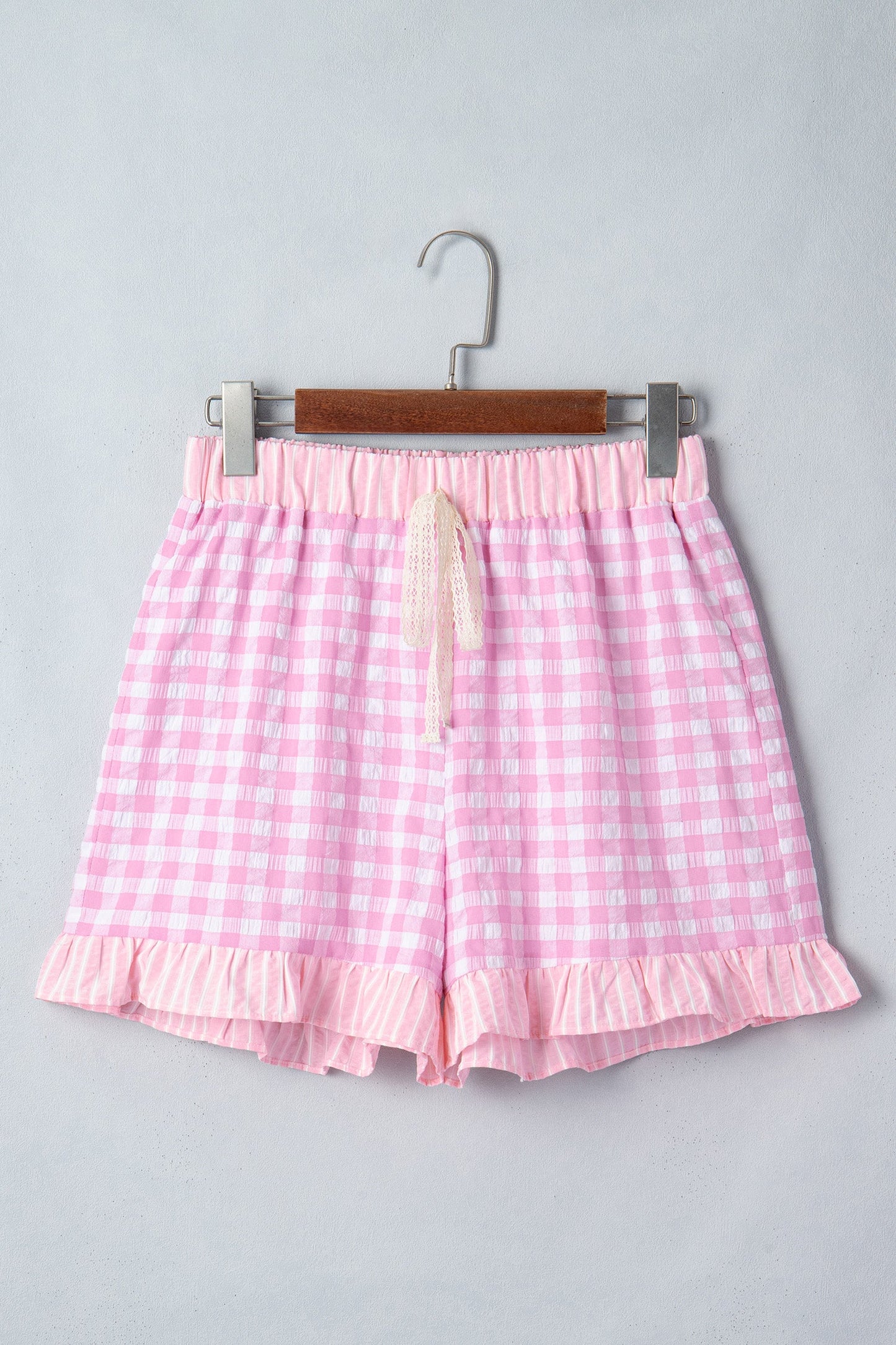 Shorts Arleth con pizzo e laccetti