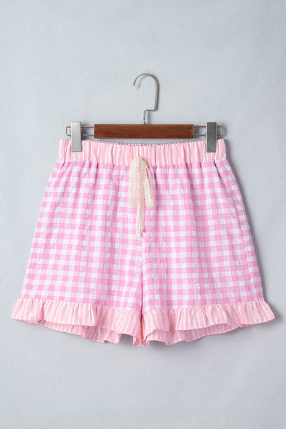 Shorts Arleth con pizzo e laccetti