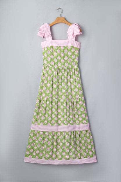 Maxi abito Adriana con spalline annodate