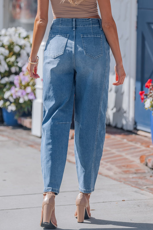 Jeans Hana Wash Cuffed Barrel