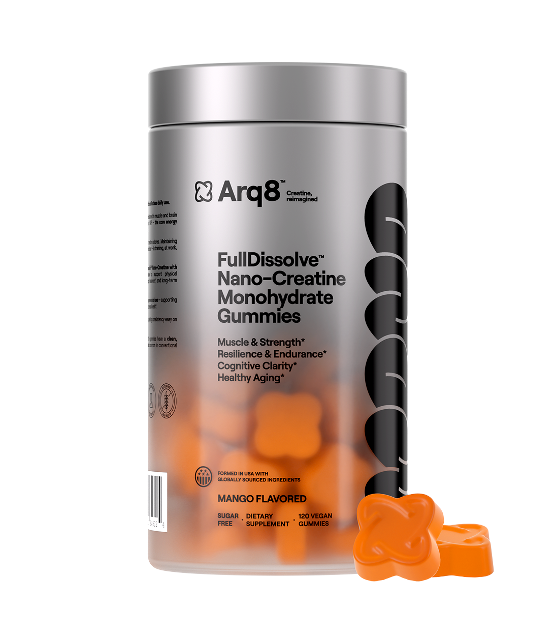 Caramelle Gommose di Creatina Monoidrato — Formula per le Prestazioni Senza Zucchero | Arq8™