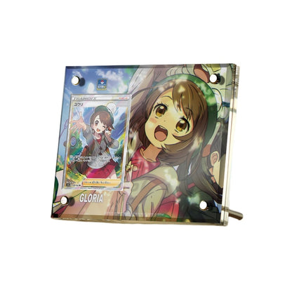 Supporto per esposizione in mattoncini per carte anime Pokémon PTCG