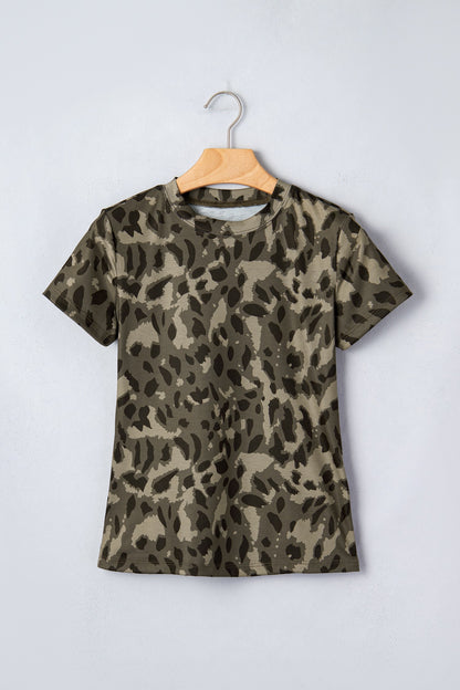 T-shirt aderente finta stampa Annabelle