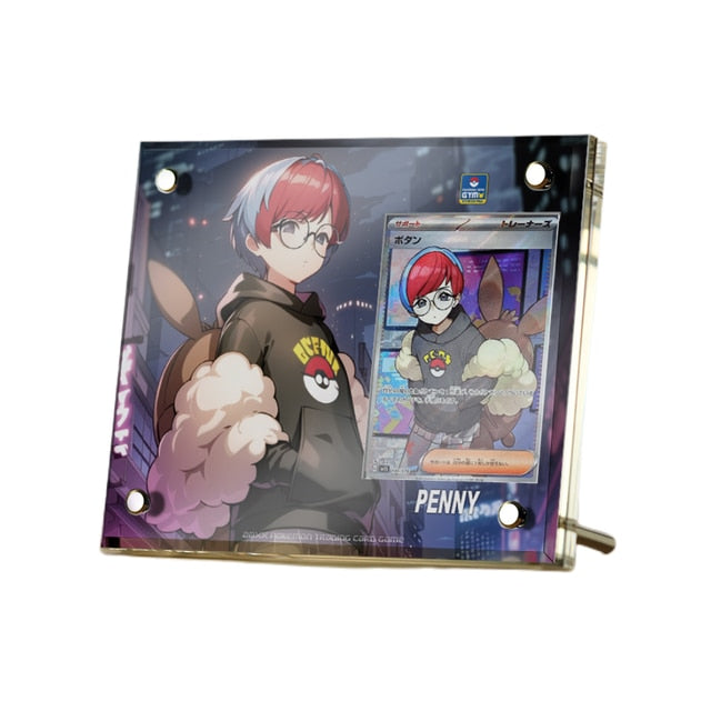 Supporto per esposizione in mattoncini per carte anime Pokémon PTCG