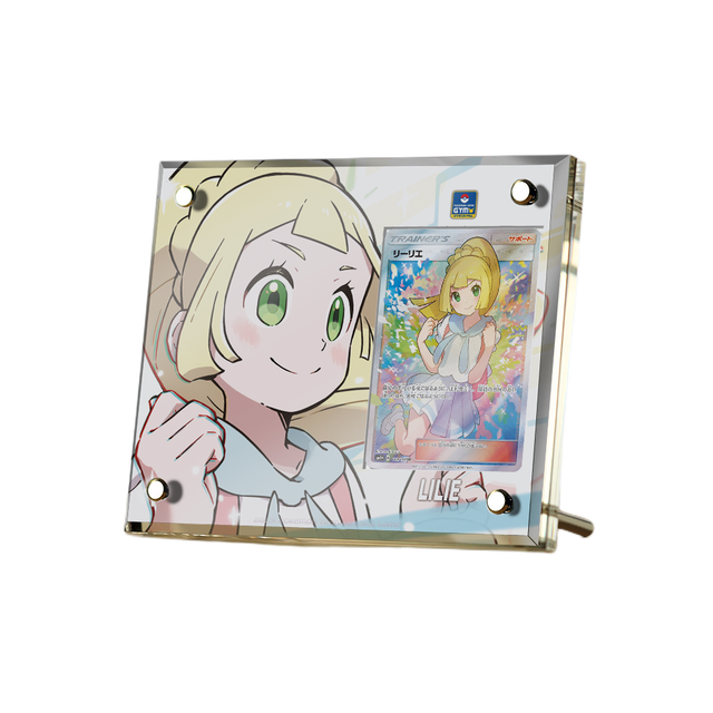 Supporto per esposizione in mattoncini per carte anime Pokémon PTCG