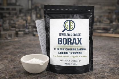 Flusso di borace per gioiellieri 8 once + Crogiolo in ceramica Kit di fusione per doratura e argentatura