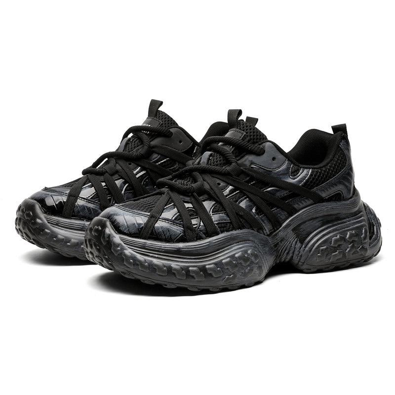 S8888 Sneakers nere con suola effetto pneumatico