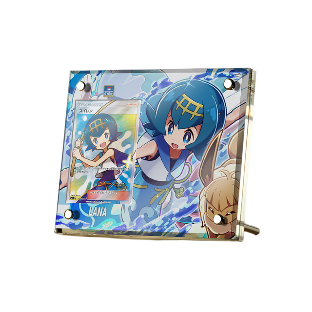 Supporto per esposizione in mattoncini per carte anime Pokémon PTCG
