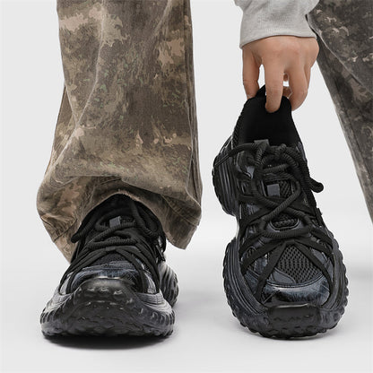 S8888 Sneakers nere con suola effetto pneumatico