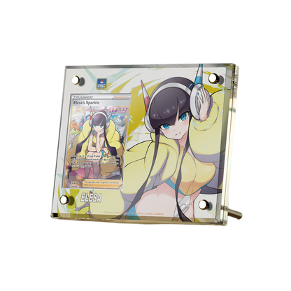 Supporto per esposizione in mattoncini per carte anime Pokémon PTCG