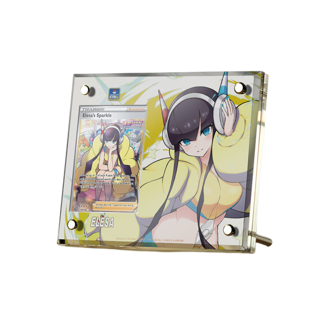Supporto per esposizione in mattoncini per carte anime Pokémon PTCG