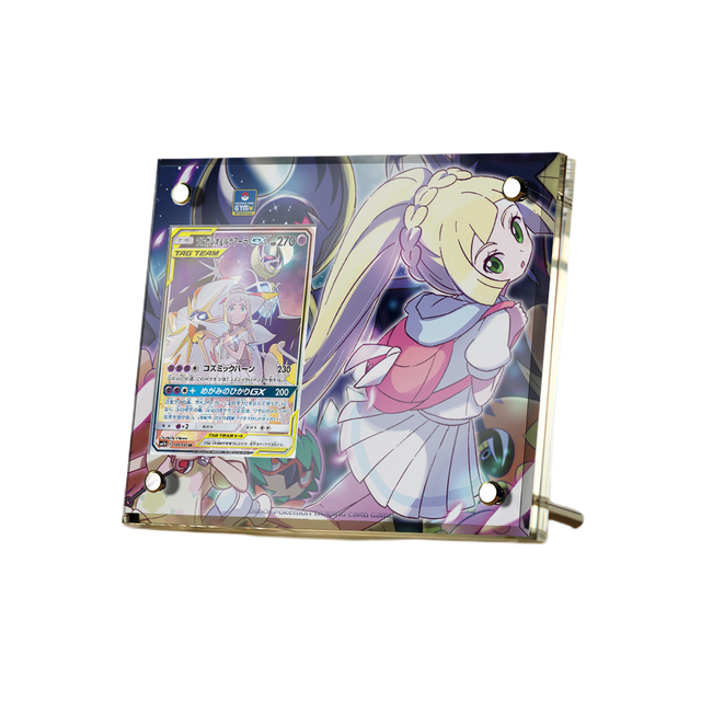 Supporto per esposizione in mattoncini per carte anime Pokémon PTCG