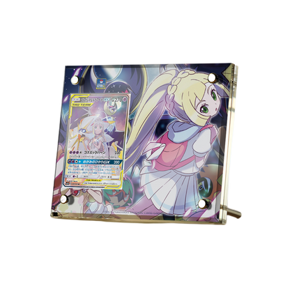 Supporto per esposizione in mattoncini per carte anime Pokémon PTCG