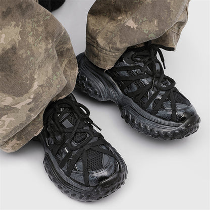 S8888 Sneakers nere con suola effetto pneumatico