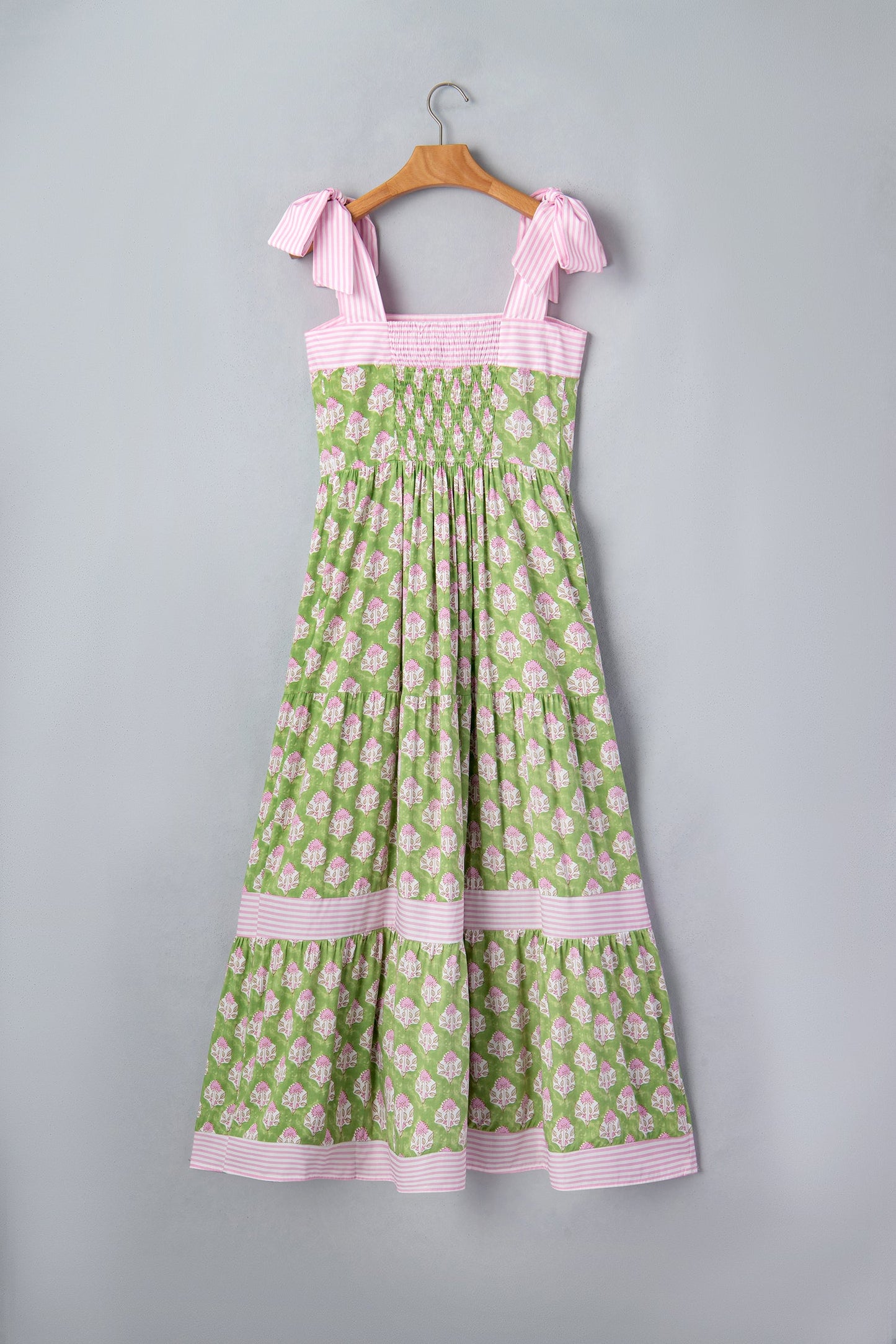 Maxi abito Adriana con spalline annodate