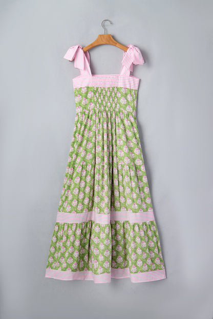 Maxi abito Adriana con spalline annodate