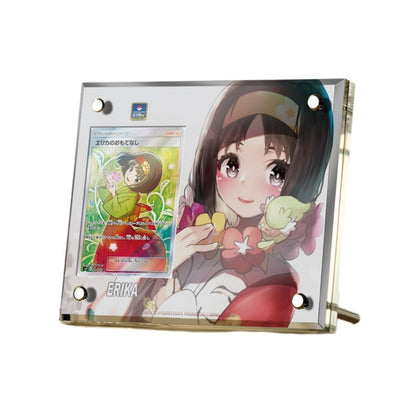 Supporto per esposizione in mattoncini per carte anime Pokémon PTCG