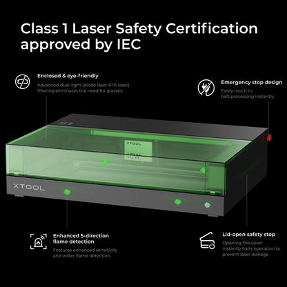 xTool S1 + Kit laser IR da 1064 nm: Incisore e Taglierina Laser a Diodi Chiusi