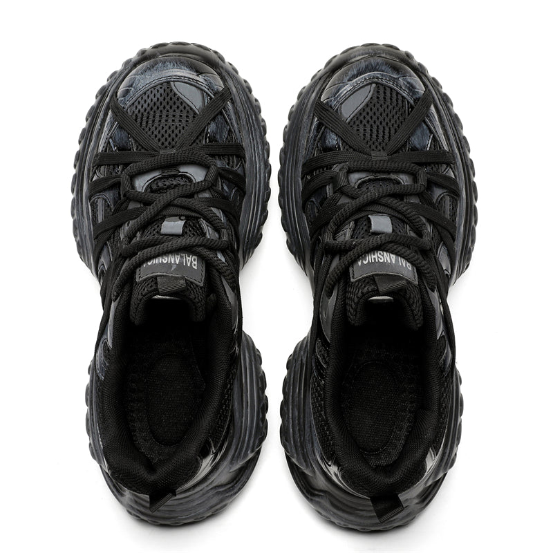 S8888 Sneakers nere con suola effetto pneumatico