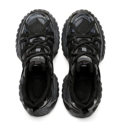 S8888 Sneakers nere con suola effetto pneumatico